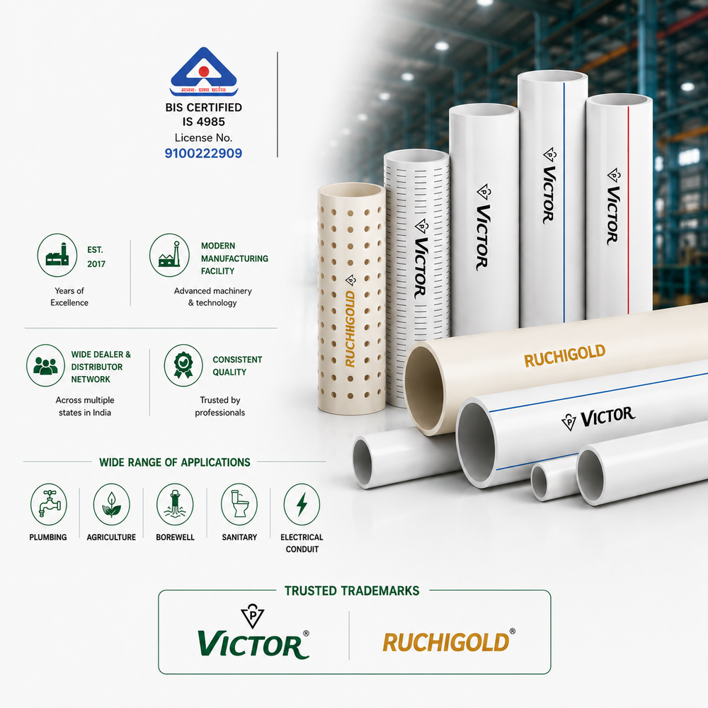Victor Polytubes BIS certification, manufacturing facility highlights and product range