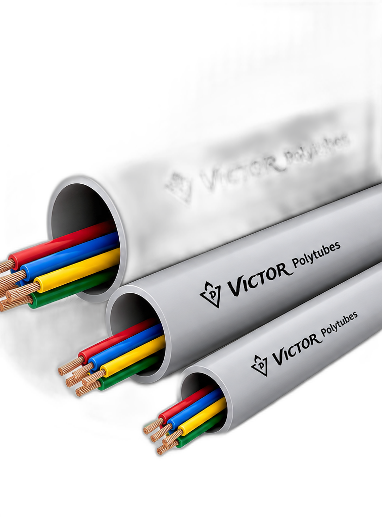 Victor Polytubes PVC conduit pipes for electrical wiring